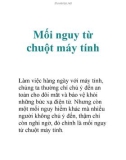 Mối nguy từ chuột máy tính