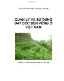 Quản lý vấn đề sử dụng đất dốc tại Việt Nam