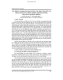 Xác định và đánh giá hàm lượng các hợp chất hữu cơ dễ bay hơi (VOC) trong không khí nhà xưởng một số cơ sở quốc phòng