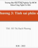 Bài giảng chương 3: Tính sai phân số - ThS. Hồ Thị Bạch Phương