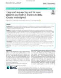 Long-read sequencing and de novo genome assembly of marine medaka (Oryzias melastigma)