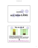 Chương 5: Quá trình lắng