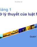 Cơ sở lý thuyết của luật môi trường