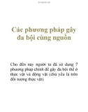 Các phương pháp gây đa bội cùng nguồn