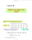 Bài giảng Chương 4: Động lực học lưu chất - TS. Nguyễn Thị Bảy