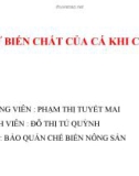 SỰ BIẾN CHẤT CỦA CÁ KHI CHẾT