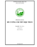 Đề cương chi tiết học phần: Quản lý xung đột trong lâm nghiệp