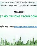 Bài giảng Kỹ thuật môi trường trong công nghiệp: Chương 1 - Nguyễn Thị Thảo