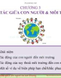 Bài giảng Môi trường và con người: Chương 3 - Lê Thị Thanh Mai