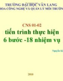 Bài giảng Các kỹ thuật giảm thiểu chất thải