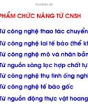 Bài giảng Công nghệ sinh học thực phẩm: Chương 4(2) - ThS. Phạm Hồng Hiếu