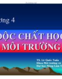 Bài giảng Độc chất học môi trường: Chương 4 - PGS. TS. Lê Quốc Tuấn