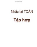 Bài giảng Thống kê máy tính: Nhắc lại toán Tập hợp - Lê Phong