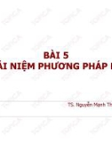 Bài giảng Lý thuyết xác suất và thống kê toán: Bài 5 - TS. Nguyễn Mạnh Thế