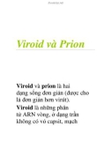 Viroid và Prion