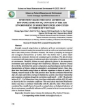 Scientific basis in using lichens as Bio-indicators of SO2 content in the air environment in some provinces and cities in north of Vietnam