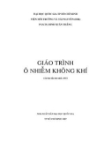 Giáo trình Ô nhiễm không khí: Phần 1