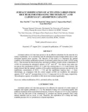 Surface modification of activated carbon from rice husk for enhancing the nickel (ni2 ) and cadmium (Cd2+) adsorption capacity