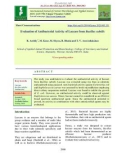 Evaluation of antibacterial activity of laccase from Bacillus subtilis