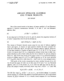 Báo cáo toán học: Abelian operator alegbras and tensor products 