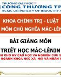 Bài giảng Triết học Mác - Lênin: Chương 1 - Khái luận về Triết học (Dành cho học viên cao học và nghiên cứu sinh các ngành Khoa học xã hội và nhân văn)