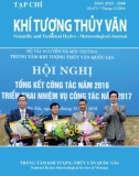 Tạp chí Khí tượng thủy văn: Số 672/2016