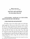 Ebook Triết học văn hóa trong đạo đức Hồ Chí Minh: Phần 2