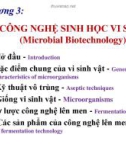 Bài giảng Nhập môn Công nghệ sinh học: Chương 3 - TS. Võ Thị Xuyến