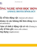 Bài giảng Nhập môn Công nghệ sinh học: Chương 5 - TS. Võ Thị Xuyến