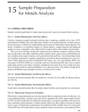 Environmental Sampling and Analysis for Metals - Chapter 15