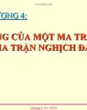 đại số tuyến tính - chương 4 Hạng của một ma trận và ma trận nghịch đảo