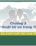 Bài giảng Phân tích hệ thống tài nguyên nước: Chương 5 - Ngô Lê An