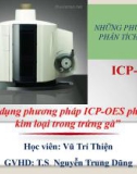 Bài giảng Phương pháp phân tích ICP-EOS trong phân tích kim loại nặng