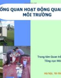 Bài giảng Tổng quan hoạt động quan trắc môi trường