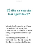 Tổ tiên xa xưa của loài người là cá?