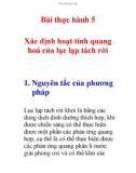 Xác định hoạt tính quang hoá của lục lạp tách rời