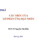 Bài giảng Chương 3: Cấu trúc của lò phản ứng hạt nhân - PGS.TS Nguyễn Nhị Điền