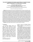 The use of combined top-down and bottom up climate change impact assessment in hydrological systems