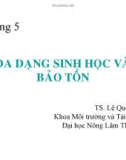 Bài giảng môn Khoa học môi trường: Chương 5 - TS. Lê Quốc Tuấn