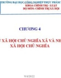 Bài giảng Chủ nghĩa xã hội khoa học - Chương 4: Dân chủ xã hội chủ nghĩa và nhà nước xã hội chủ nghĩa (2022)