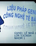 Liệu pháp gen và công nghệ tế bào gốc