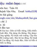 Bài giảng Toán A1: Chương giới thiệu - ThS. Huỳnh Văn Kha