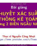 Bài giảng Lý thuyết xác suất và thống kê toán - Chương 2: Biến ngẫu nhiên