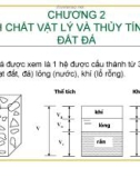 CHƯƠNG 2 TÍNH CHẤT VẬT LÝ VÀ THỦY TÍNH CỦA ĐẤT ĐÁ