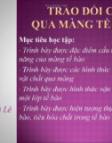 Bài giảng Trao đổi chất qua màng tế bào