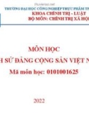 Bài giảng Lịch sử Đảng Cộng sản Việt Nam - Chương 3: Đảng lãnh đạo xây dựng đất nước trong thời kỳ quá độ lên CNXH (1975-2018)