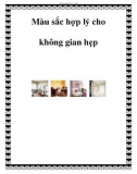 Màu sắc hợp lý cho không gian hẹp