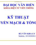 CHƯƠNG 4: HỆ THỐNG TỔNG ĐÀI ĐIỆN TỬ SỐ