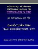 Bài giảng Đại số tuyến tính - Chương 0: Kiến thức chuẩn bị