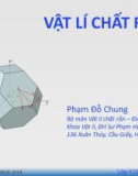 Bài giảng Vật lí chất rắn - Chương 6: Tính chất từ của vật liệu (Phần 2)